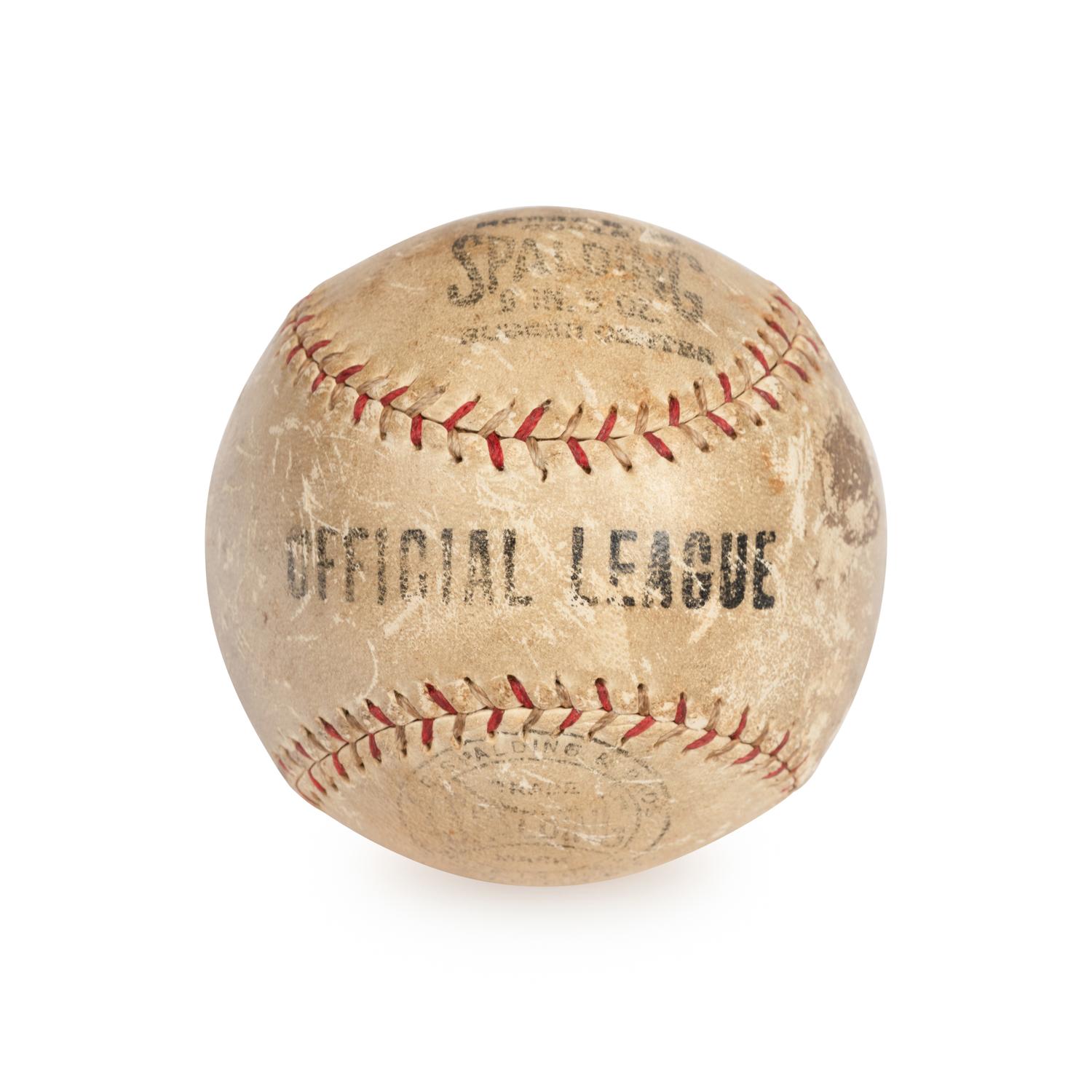 A Babe Ruth Single Signed Autograph Baseball (PSA LETTER)