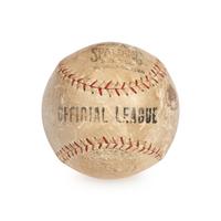 A Babe Ruth Single Signed Autograph Baseball (PSA LETTER)