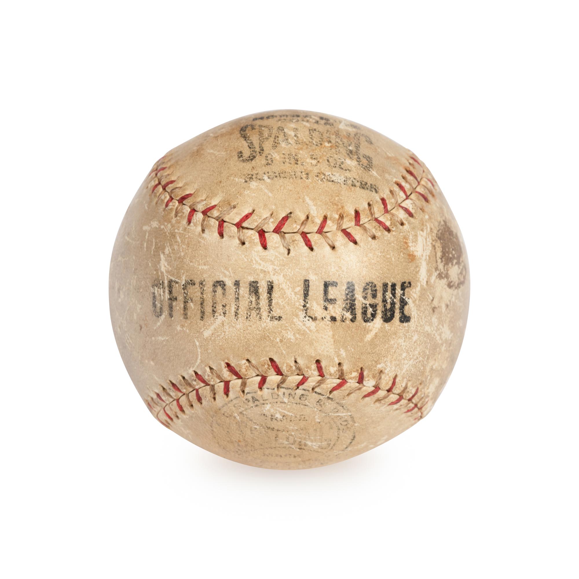 A Babe Ruth Single Signed Autograph Baseball (PSA LETTER)
