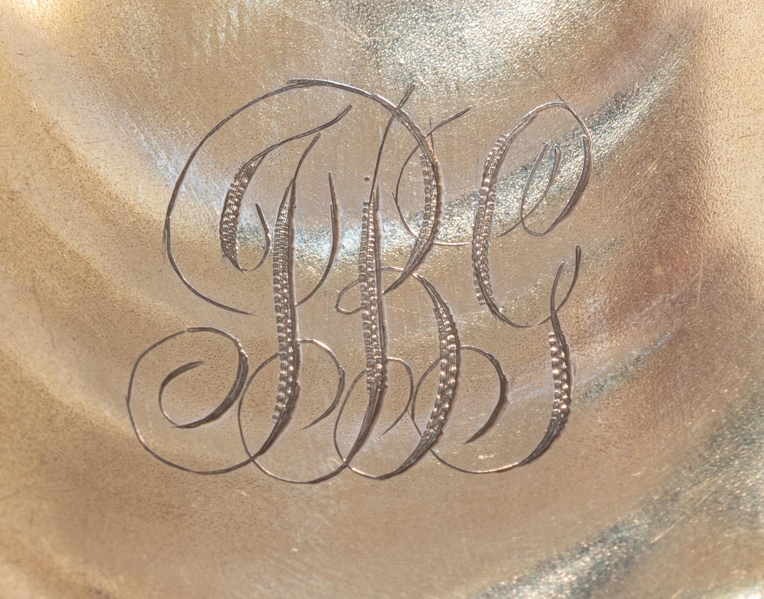 An American Silver Oyster-Form Serving Spoon