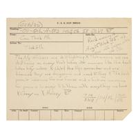 [World War II] Passionate Pacific Theater Manuscript Naval Dispatch, August 15, 1945