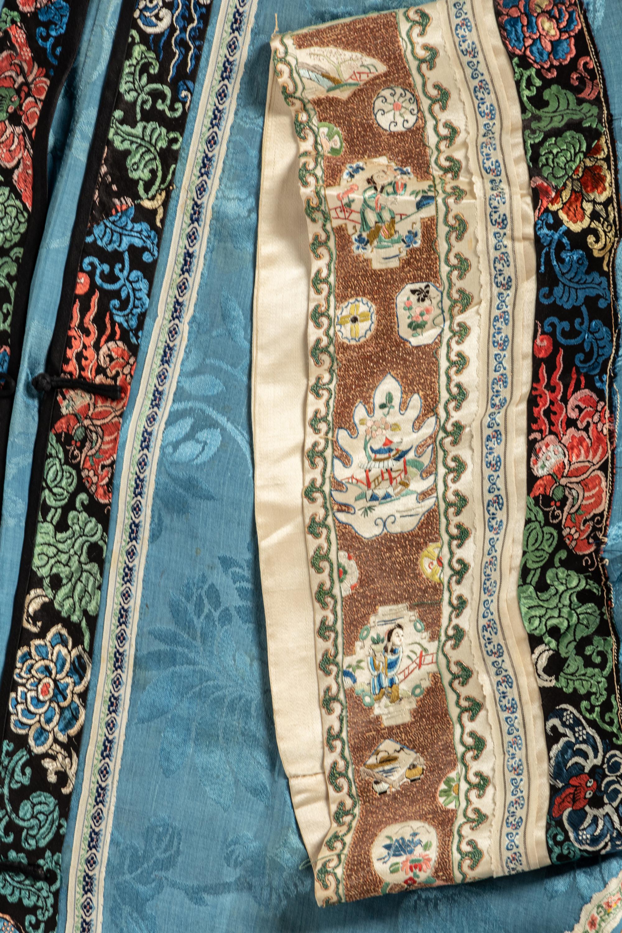 Three Chinese Embroidered Silk Lady's Jackets
