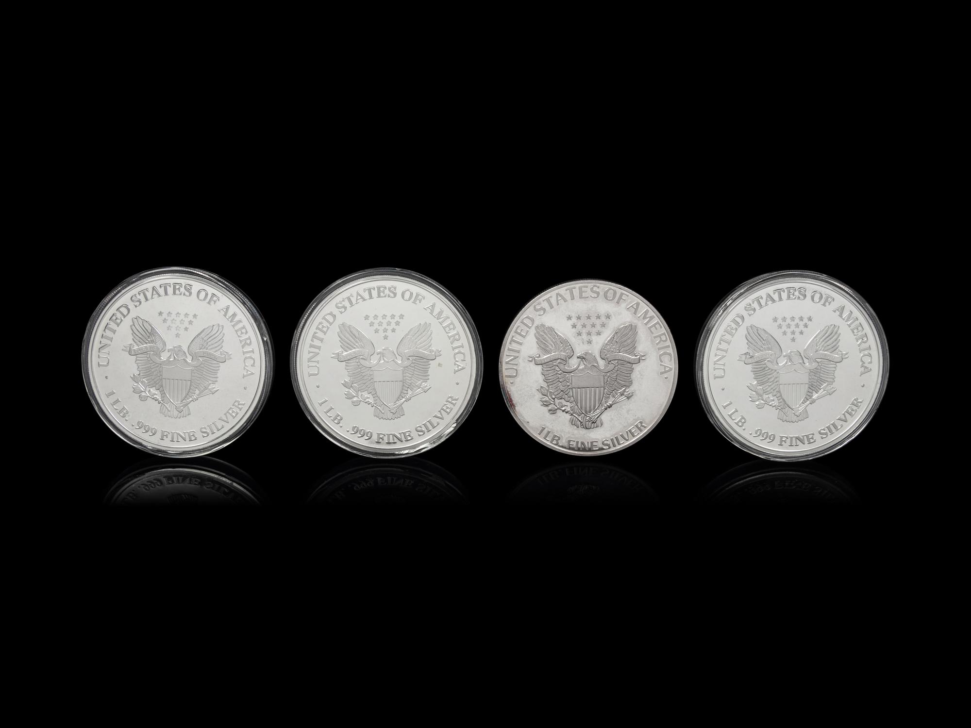 [PRIVATE ISSUE] Four 1-Pound Silver Rounds