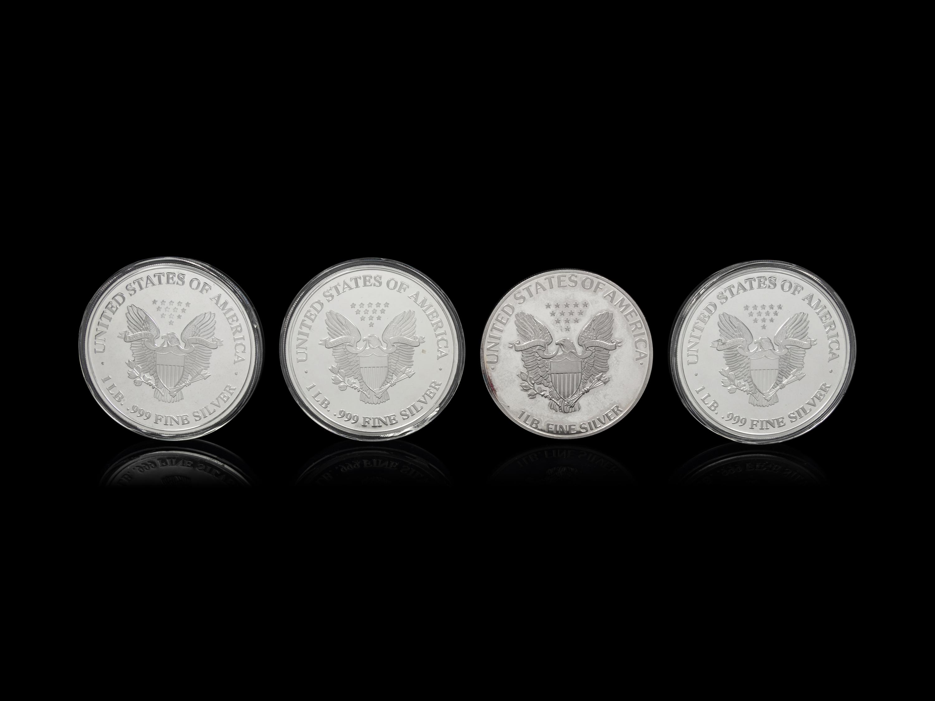 [PRIVATE ISSUE] Four 1-Pound Silver Rounds