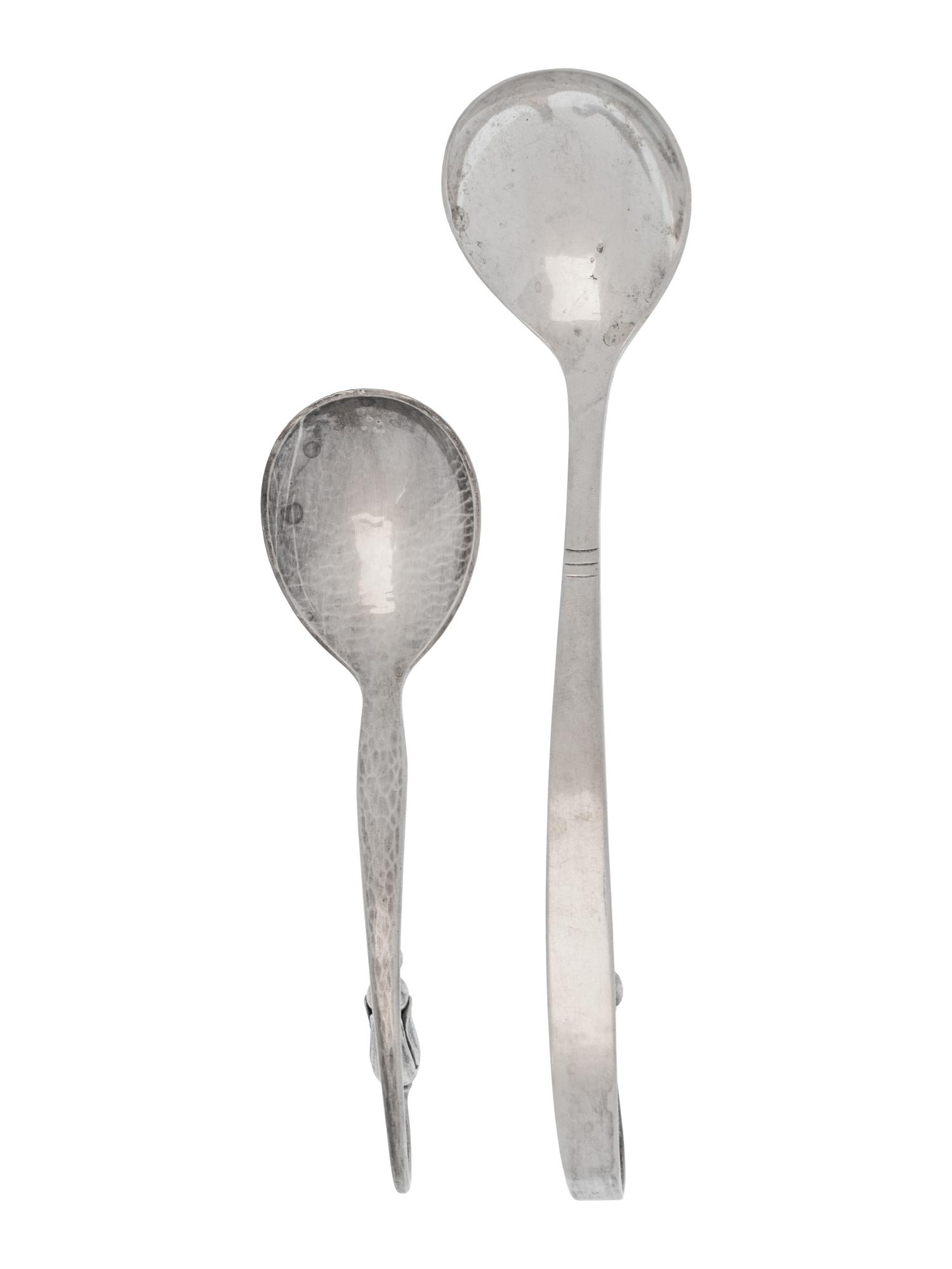 Two Silver Serving Spoons