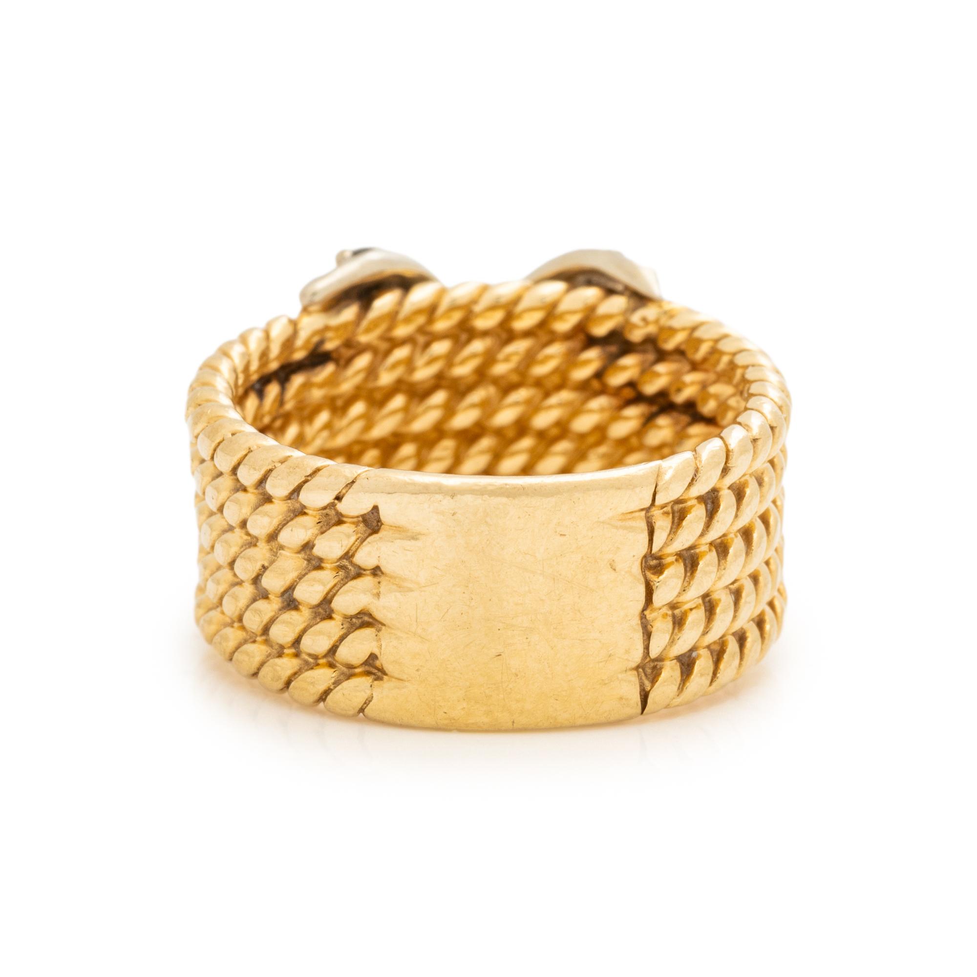 LE VIAN, BICOLOR GOLD AND DIAMOND RING