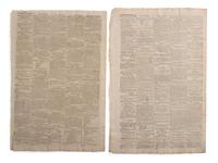 [SLAVERY & ABOLITION]. A group of 12 pre-Civil War newspapers with advertisements for for self-emancipated freedom seekers, comprising: