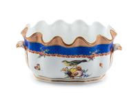 A Meissen Painted and Parcel Gilt Porcelain Monteith