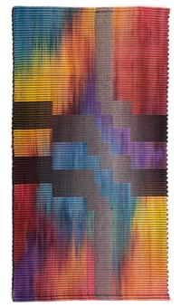 A Modern Hand-Loomed Wool Tapestry Height 79 x width 47 inches