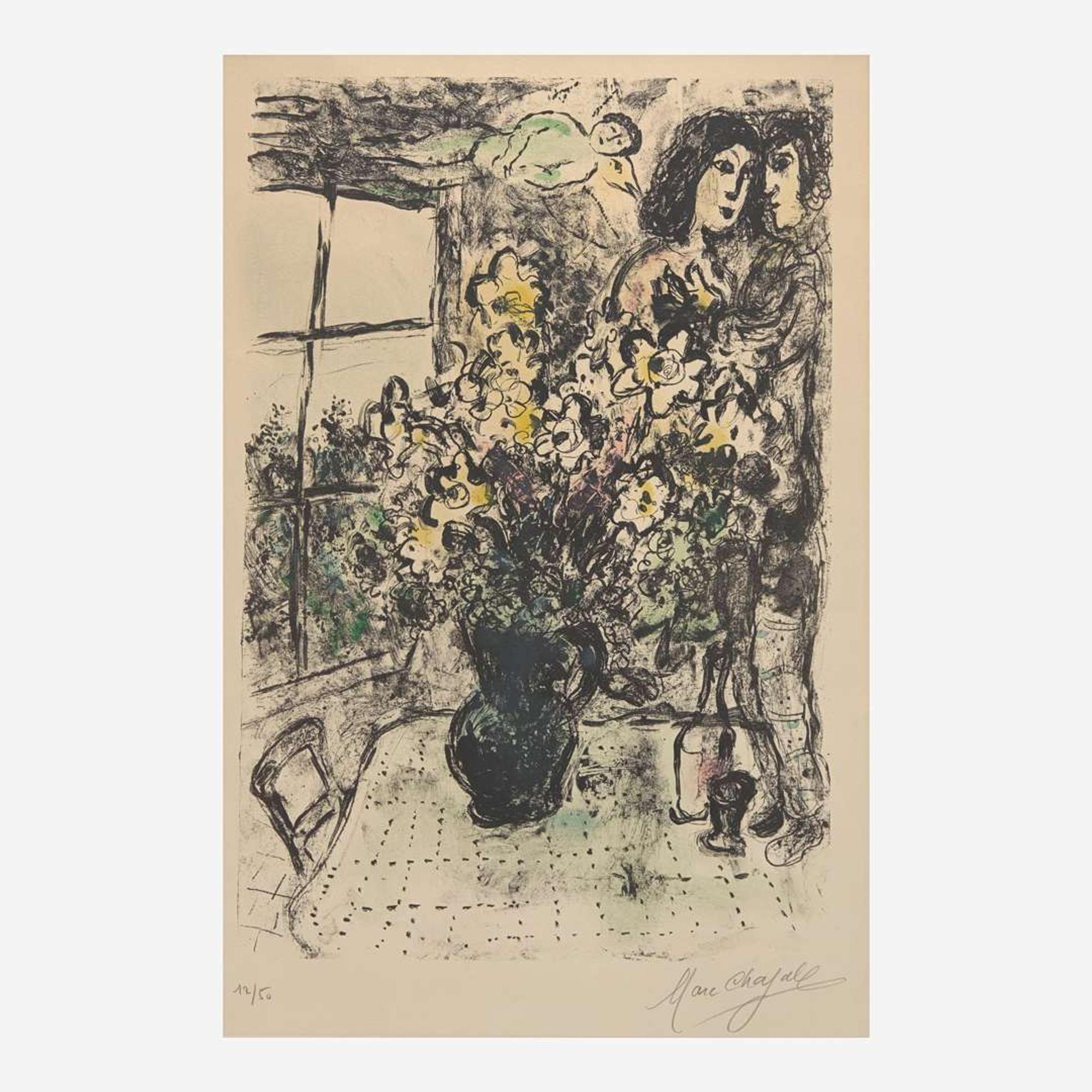Marc Chagall (French/Russian, 1887-1985) Intimacy