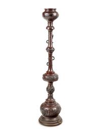 A Japanese Bronze Torchere