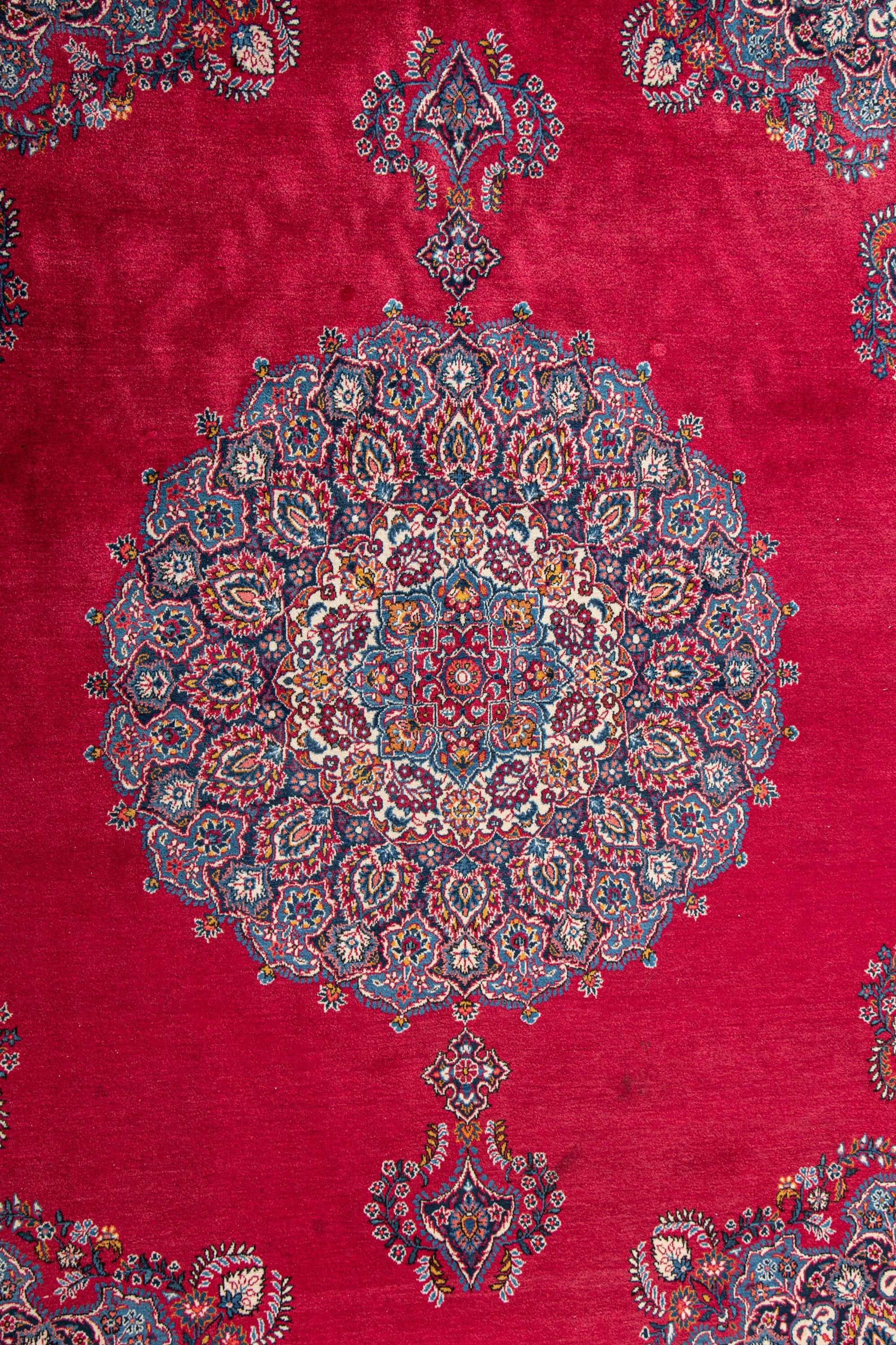 A Kashan Wool Rug