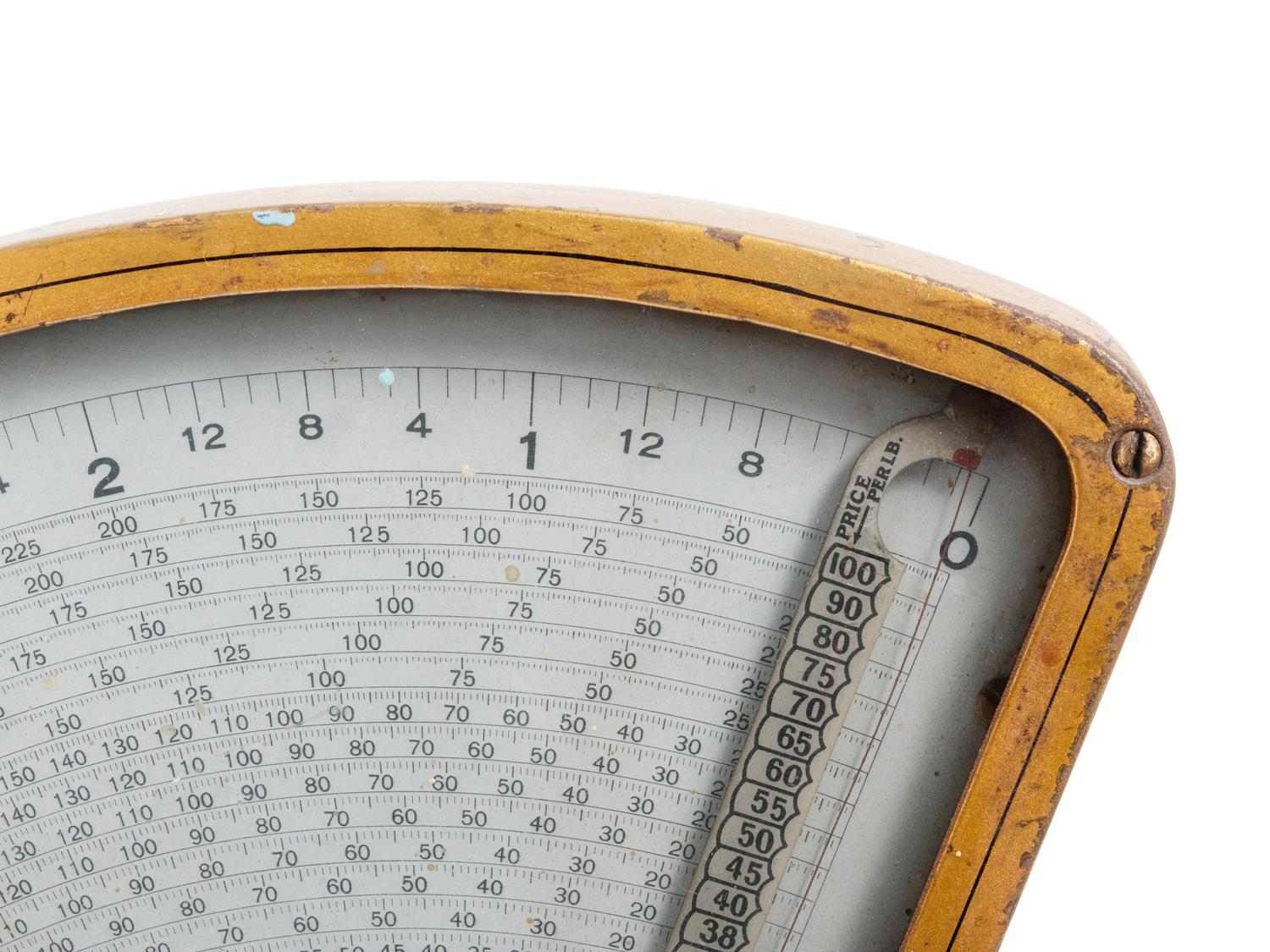 A Gilt and Polychrome Painted Dayton Computing Scale, Style No. 187
