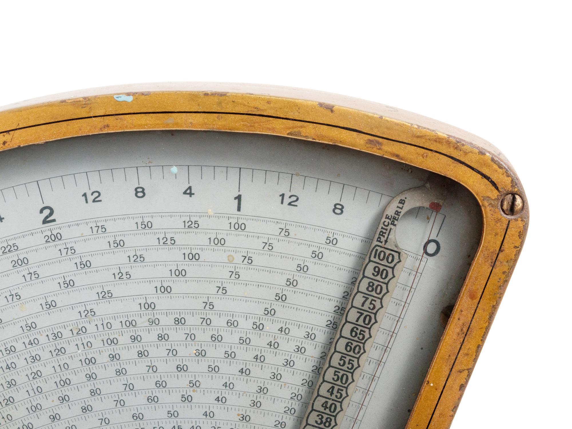 A Gilt and Polychrome Painted Dayton Computing Scale, Style No. 187