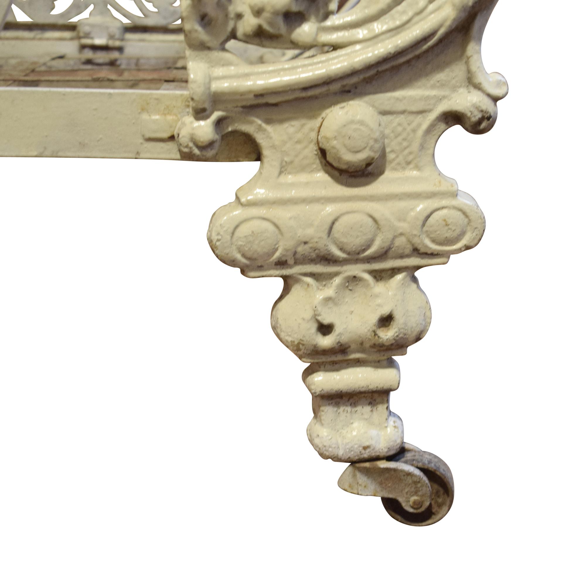 A Cast Iron Child's Bed 46.5" W x 23" D x 30.5" H, — Italy, 19th Century