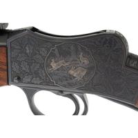 **C.C. Johnson Upgraded Engraved Martini Rifle in .218 Bee Improved with Unertl Scope