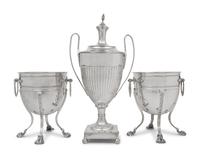 Three Silver-Plate Table Articles