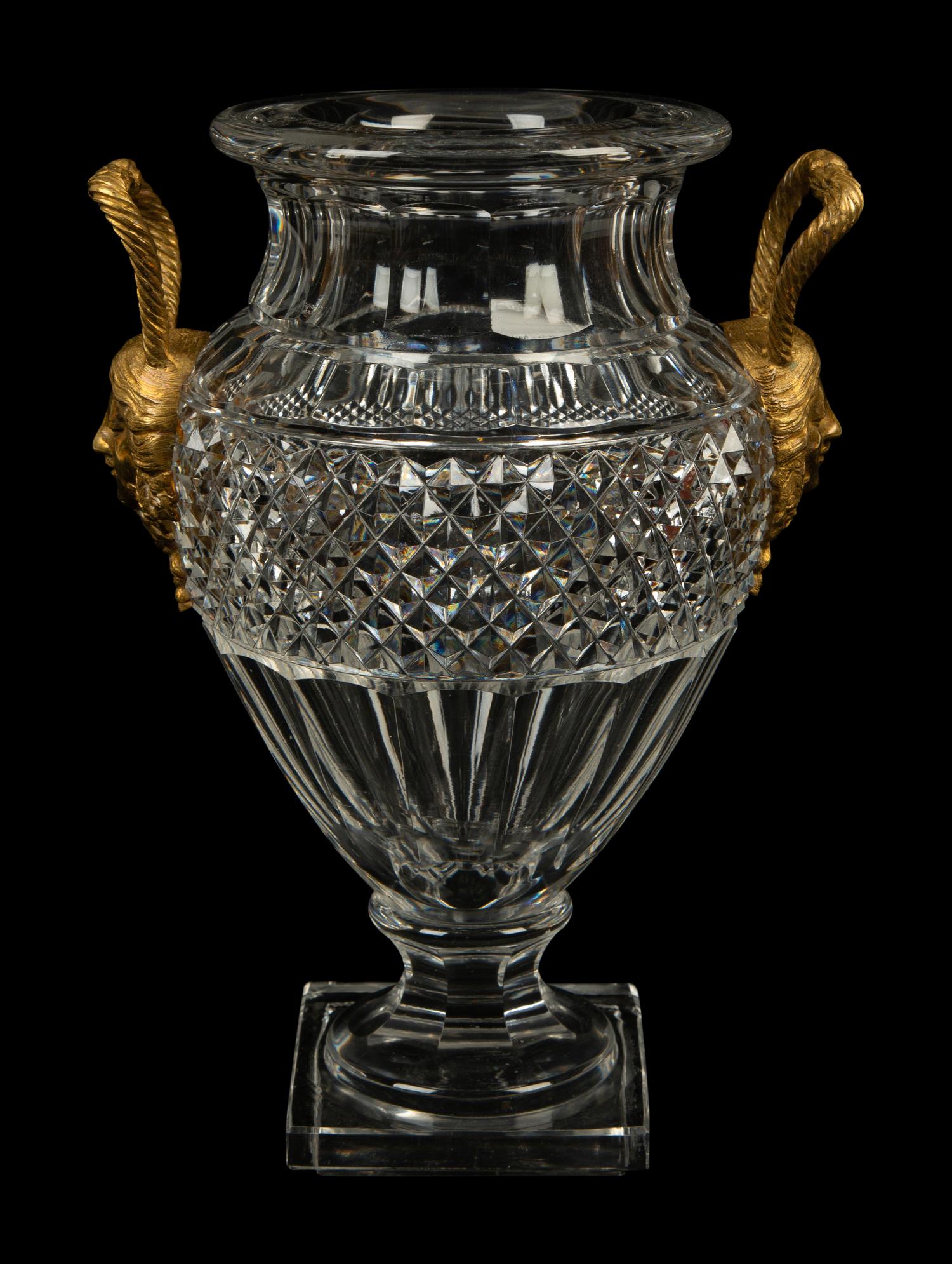 A Gilt Bronze Mounted Cut Crystal Urn — 19TH/20TH CENTURY