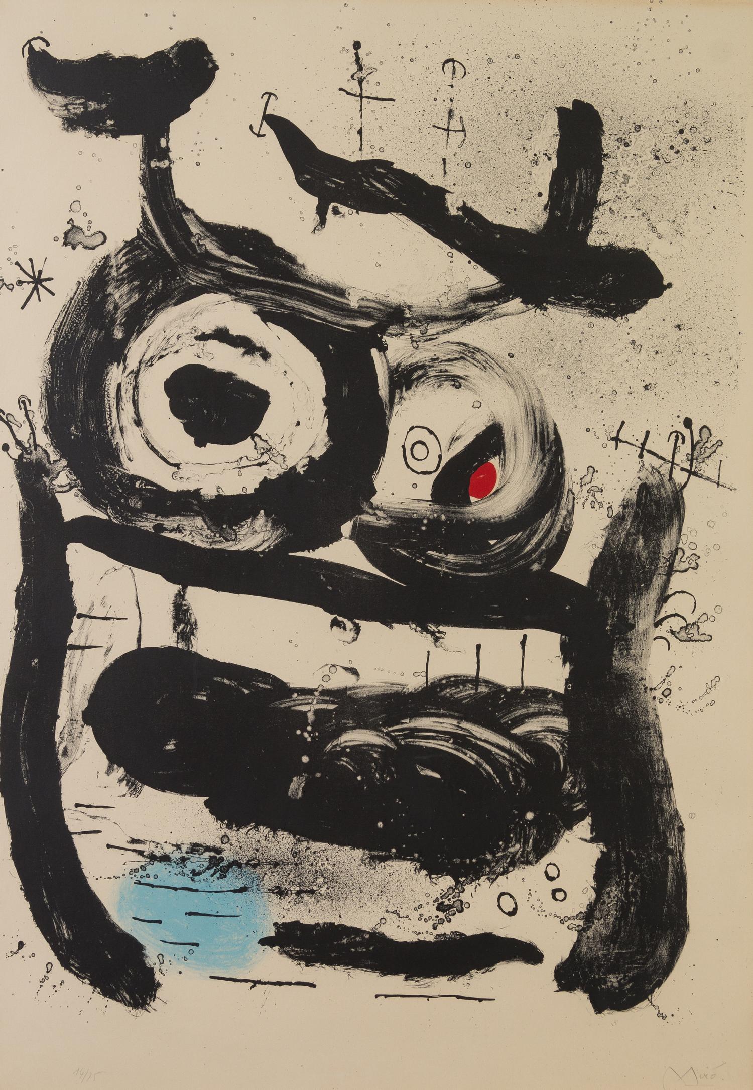 Joan Miro, (Spanish, 1893-1983), The Empress, 1964 ITEM SHIPPED TO WRONG ADDRESS BY UPS. THIS HAS BEEN STOLEN. UPS CLAIM REIMBURSED CN