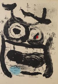 Joan Miro, (Spanish, 1893-1983), The Empress, 1964 ITEM SHIPPED TO WRONG ADDRESS BY UPS. THIS HAS BEEN STOLEN. UPS CLAIM REIMBURSED CN