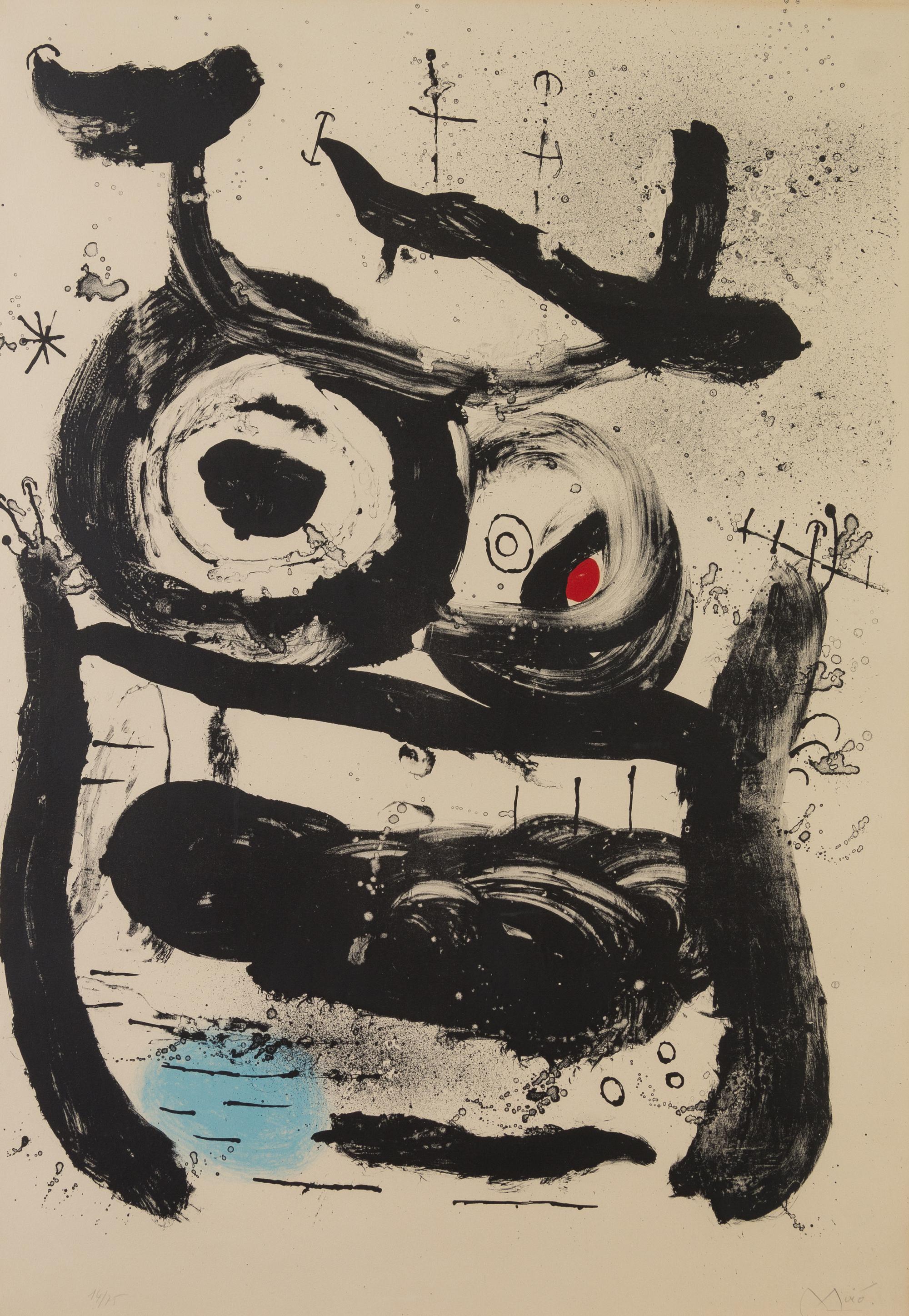 Joan Miro, (Spanish, 1893-1983), The Empress, 1964 ITEM SHIPPED TO WRONG ADDRESS BY UPS. THIS HAS BEEN STOLEN. UPS CLAIM REIMBURSED CN