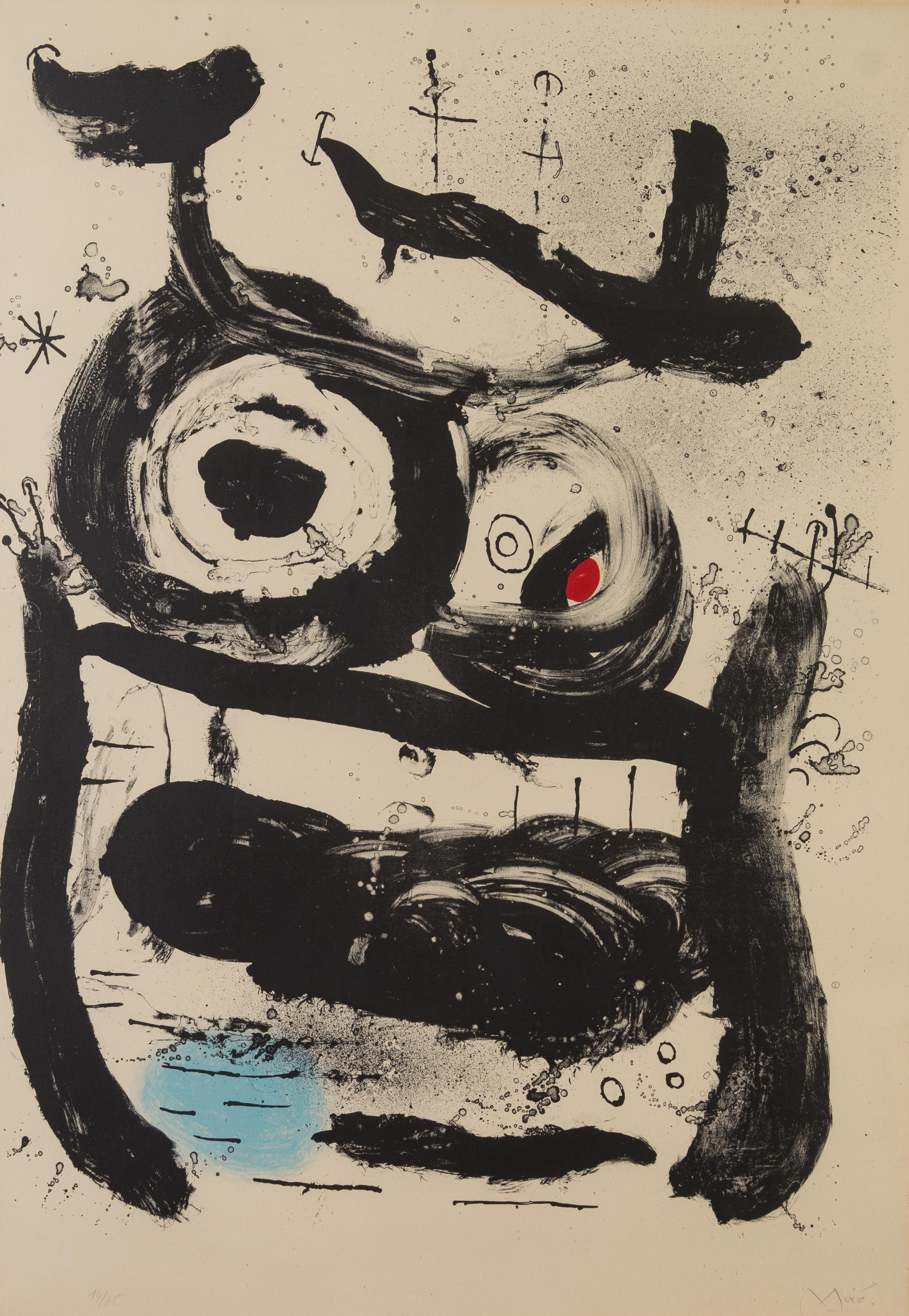 Joan Miro, (Spanish, 1893-1983), The Empress, 1964 ITEM SHIPPED TO WRONG ADDRESS BY UPS. THIS HAS BEEN STOLEN. UPS CLAIM REIMBURSED CN