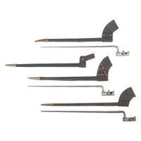 Two US M1855 Socket Bayonets, One M1865 Joslyn Rifle Bayonet & Four Scabbards
