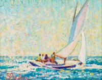 Sailing Wiannos at Hyannis Port, 1998