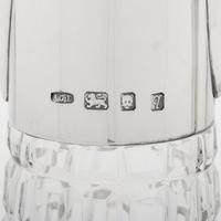 An English Silver Mounted Cut Glass Claret Jug