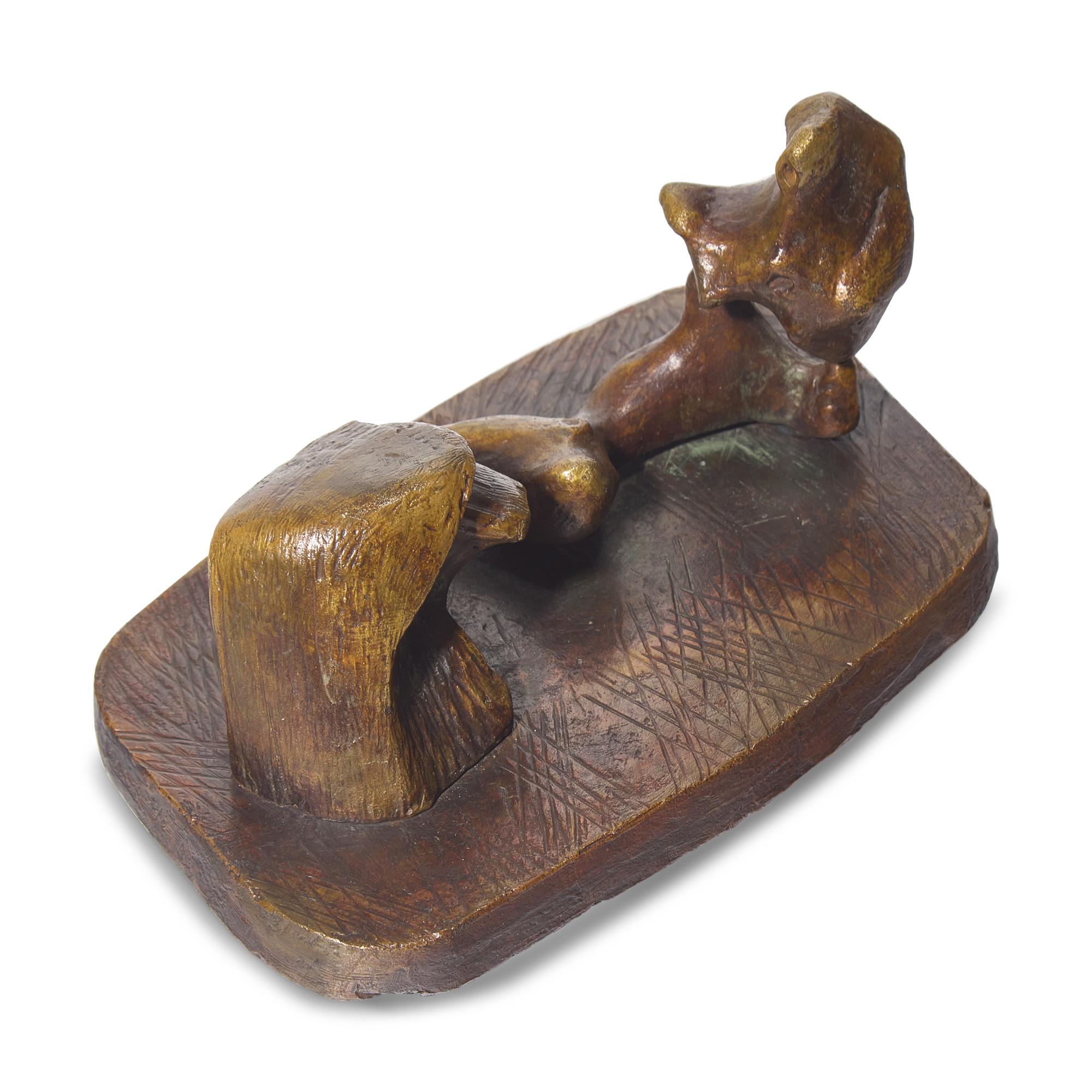 Henry Moore (British, 1898-1986) — Two Piece Reclining Figure #6, 1964