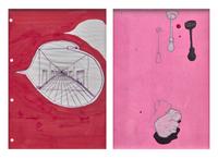 Weak Eyes / Soft Hair , 2000 (two works)