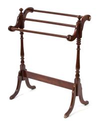 A Regency Style Mahogany Blanket Rack Height 36 inches. — 20TH CENTURY