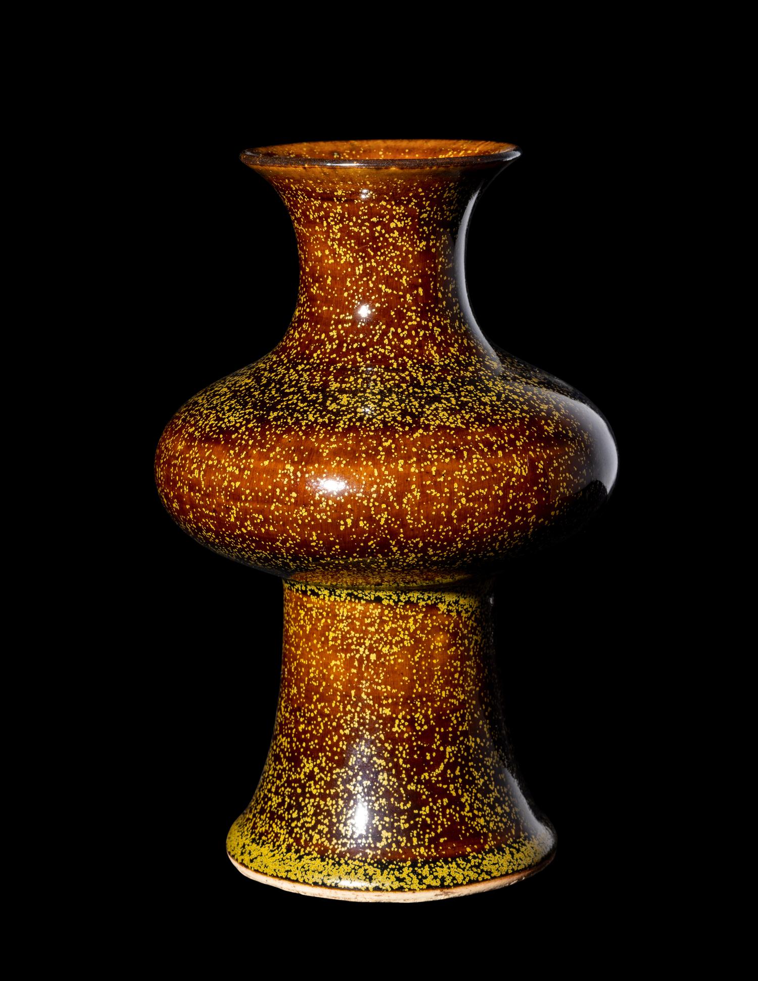 A Chinese Teadust Glazed Porcelain Vase