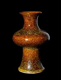 A Chinese Teadust Glazed Porcelain Vase