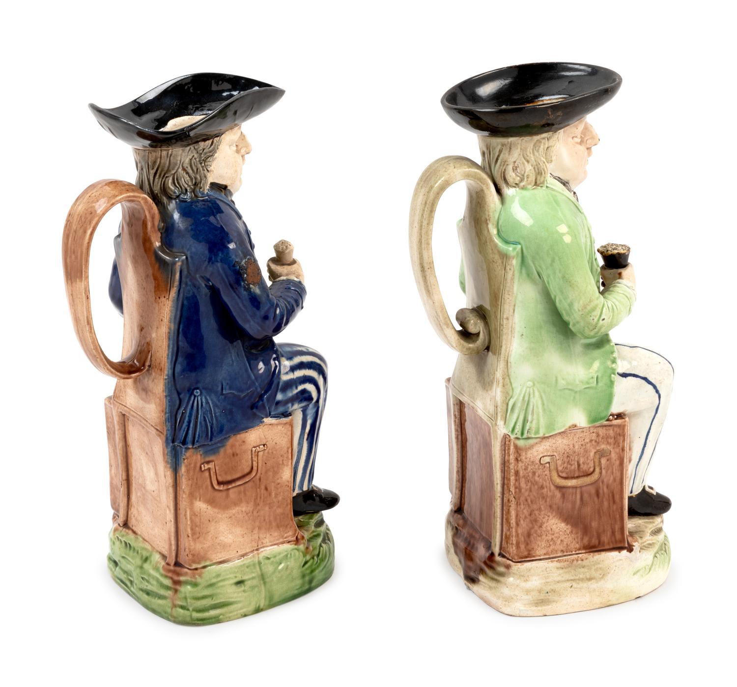 Two Ralph Wood Burslem Pottery 'Rodney's Sailor' Toby Jugs
