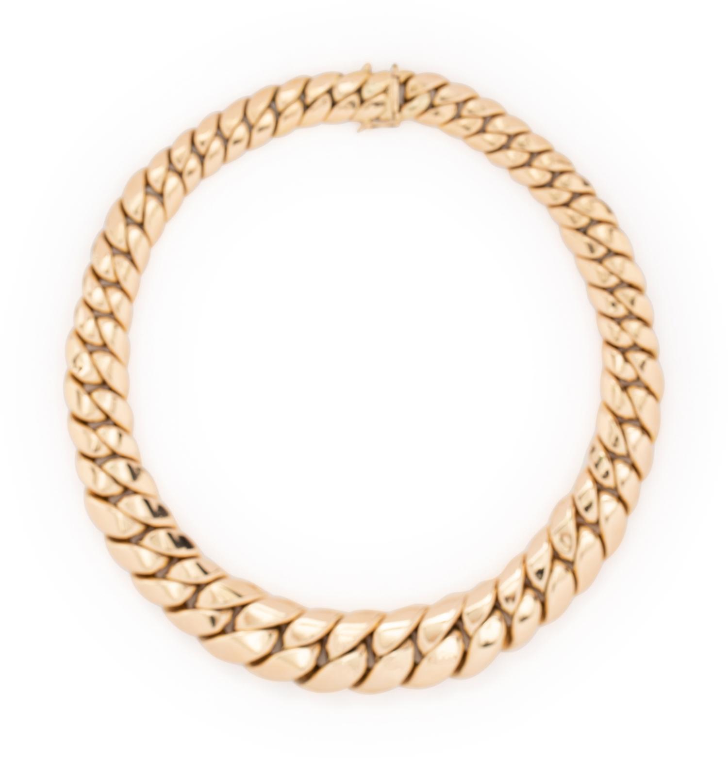 ZELMAN & FRIEDMAN, YELLOW GOLD NECKLACE
