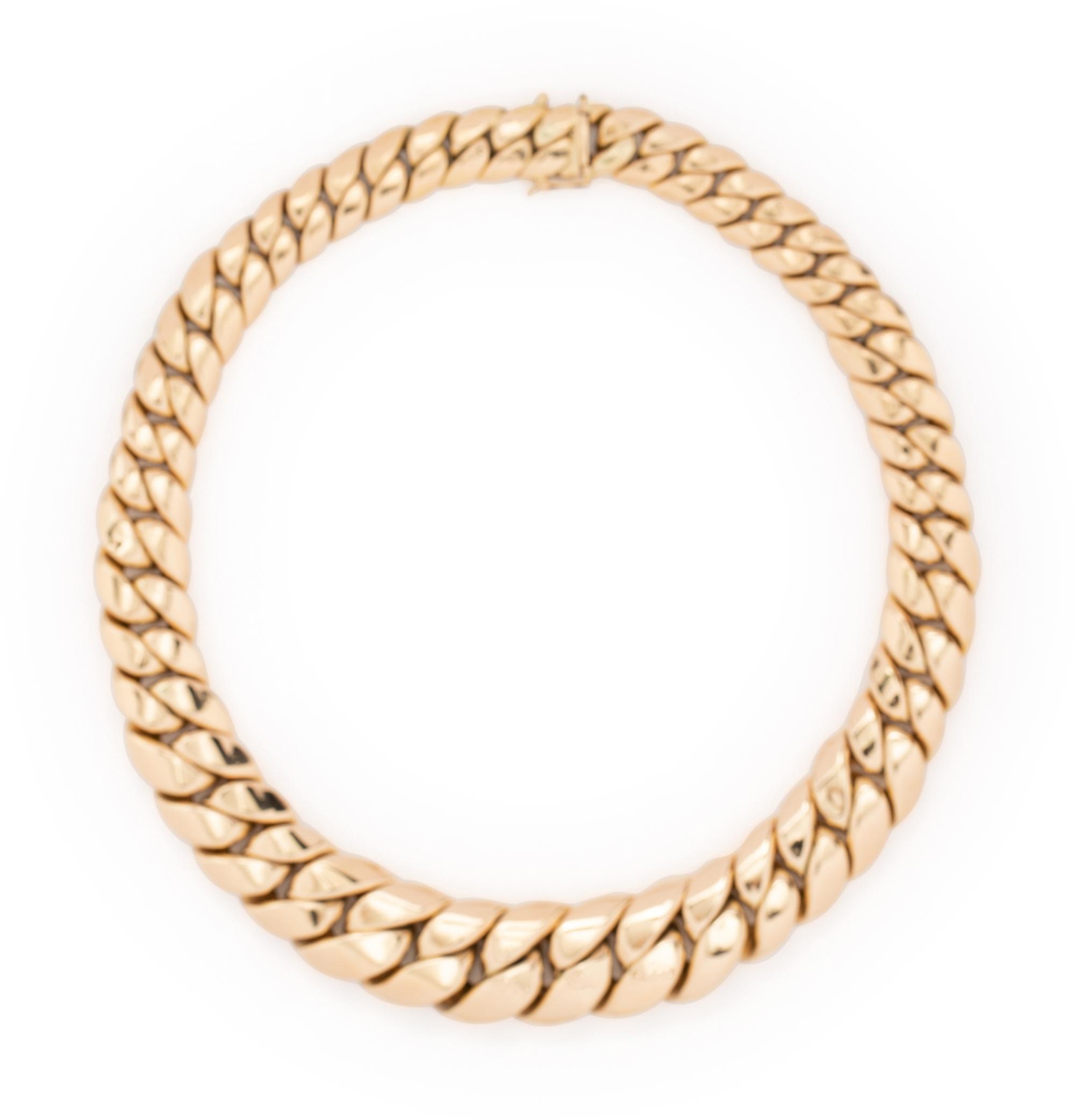 ZELMAN & FRIEDMAN, YELLOW GOLD NECKLACE