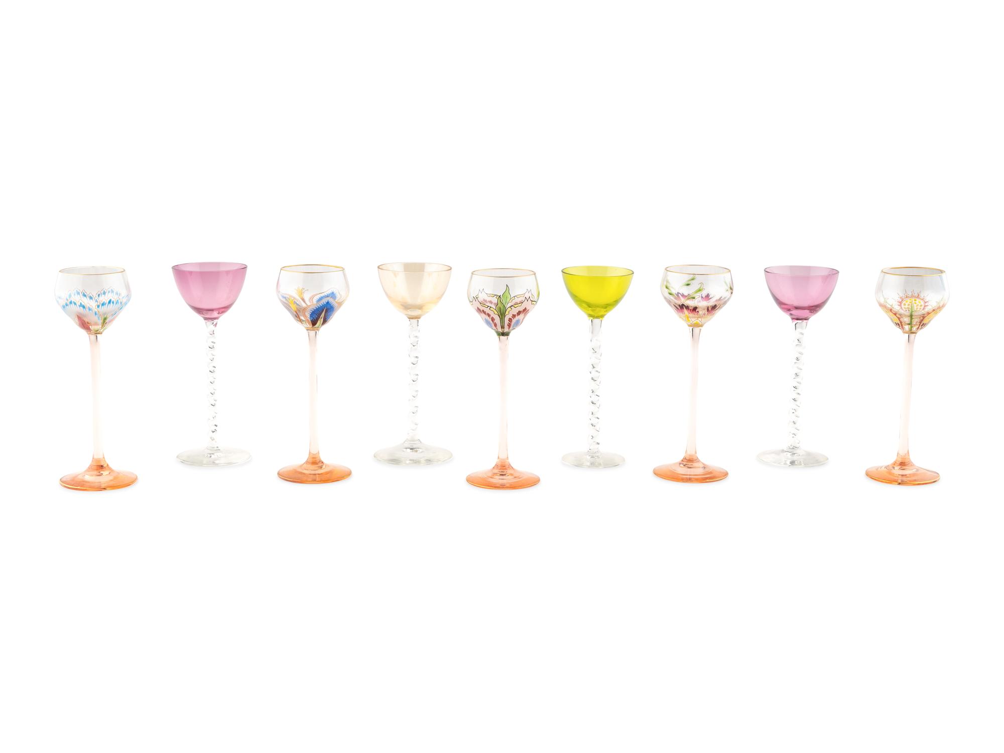 A Group of Continental Glass Stemware
