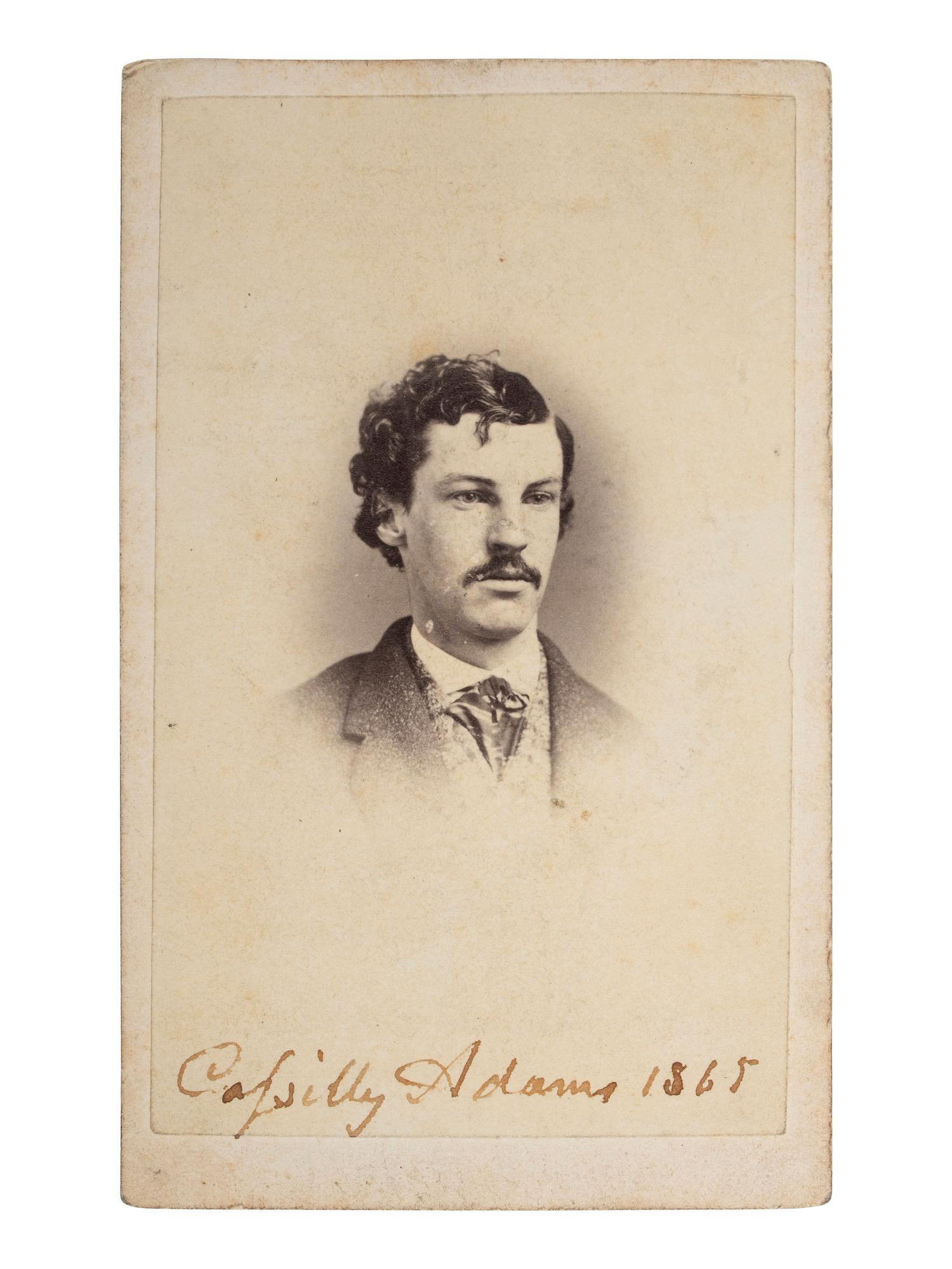 [ARTISTS]. M'CORD, D. A., photog. CDV of Cassilly Adams, painter of Custer's Last Fight .
