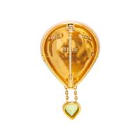 FRED, YELLOW GOLD, ENAMEL, DIAMOND, AND PERIDOT HOT AIR BALLOON PIN, FRANCE