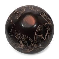 Pottery Jar, with Northwest Coast Design Elements