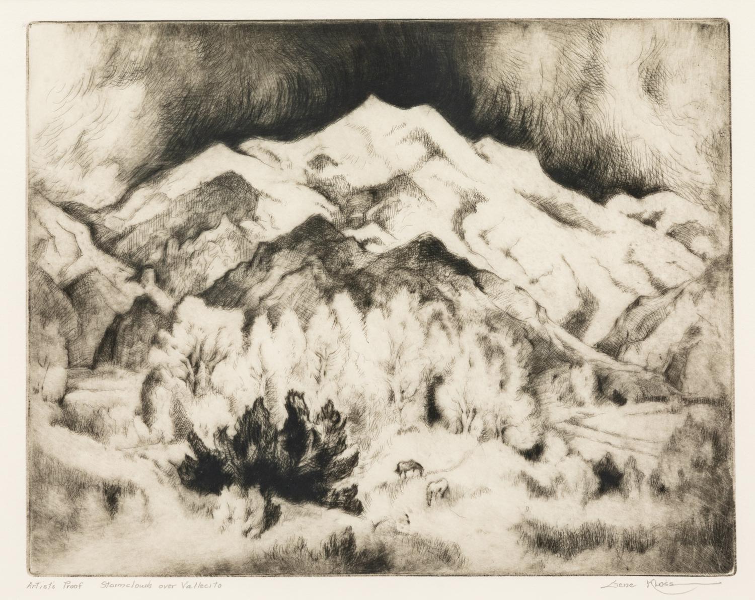 Storm Clouds Over Vallecito , Artist's Proof