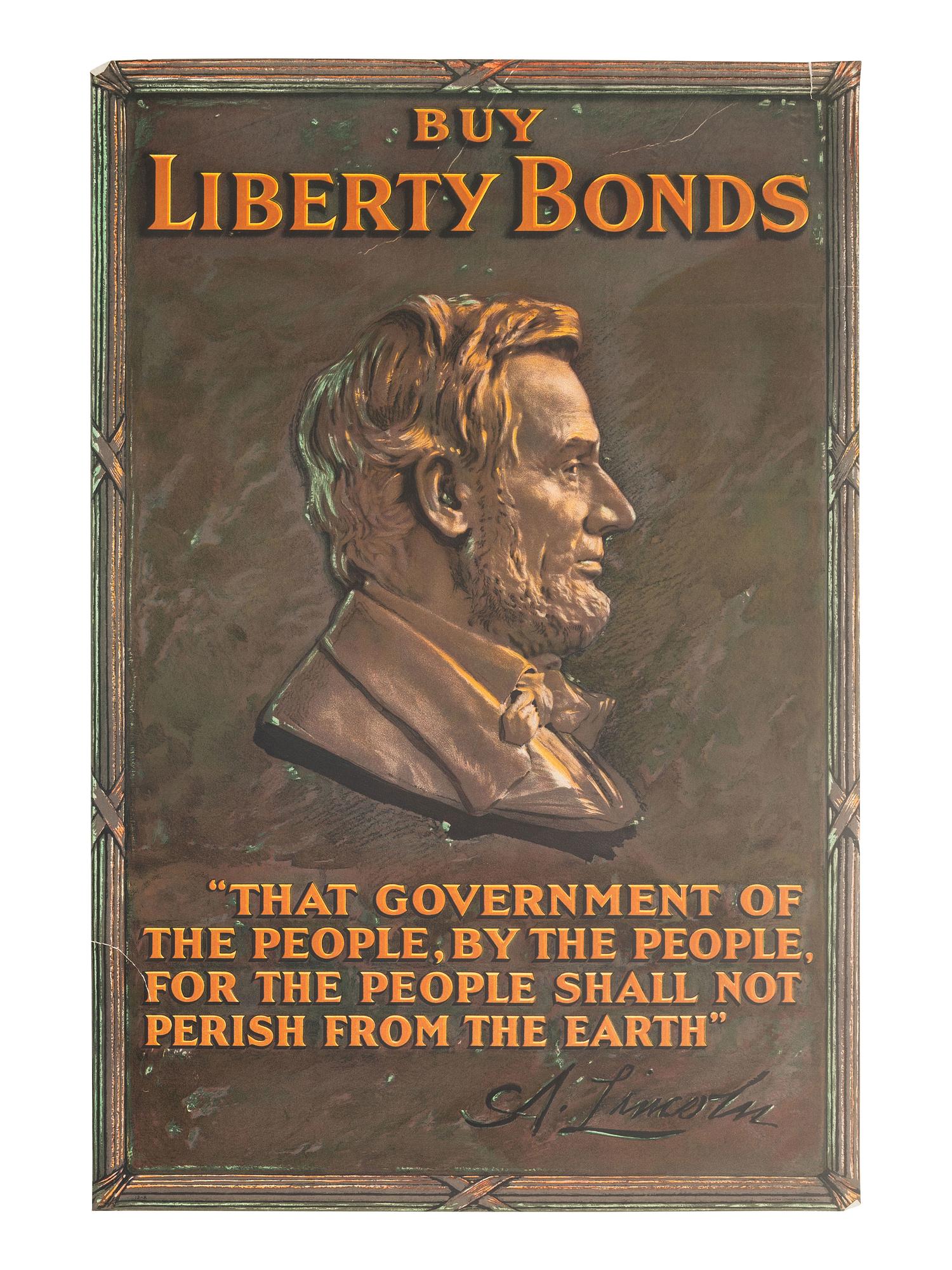 [WWI-WWII]. 14 World War I and Word War II posters, incl. examples by CHRISTY, HIRSCH, & ROCKWELL.