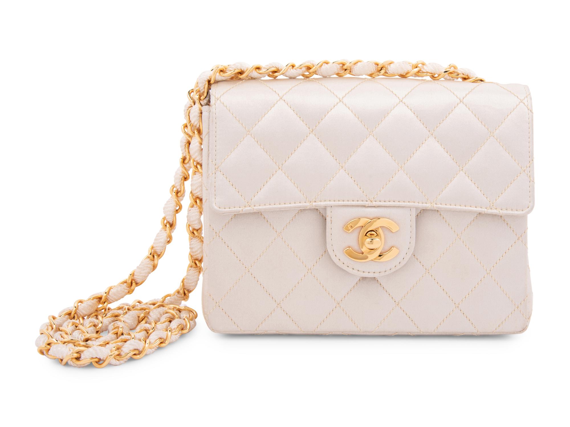 Chanel Satin Mini Classic Flap Bag, 1991-94