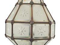 A Bronze and Glass Wall Sconce