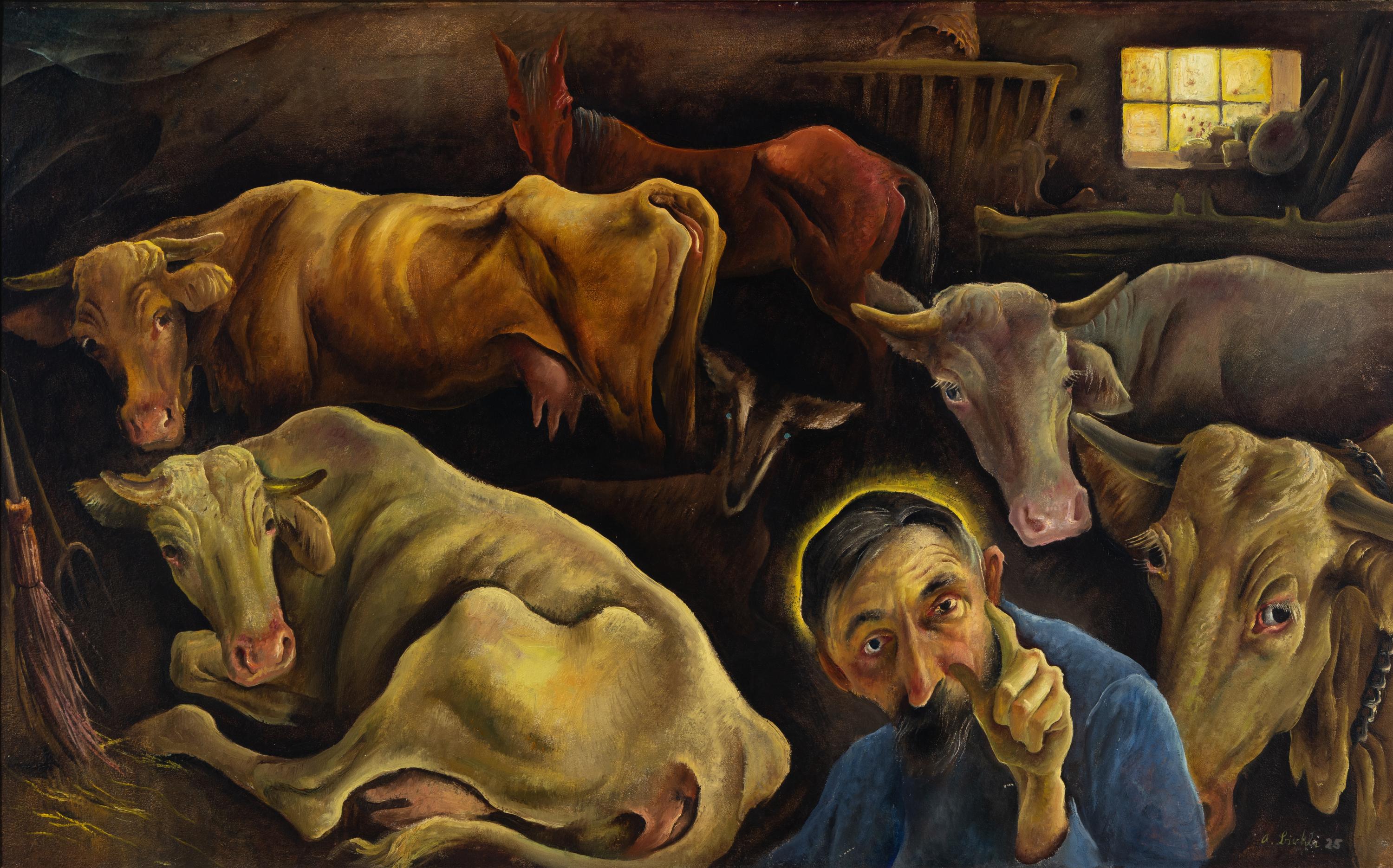 Albert Birkle (German, 1900-1986) — Francis in the Stable (Franziskus im Stall), 1927