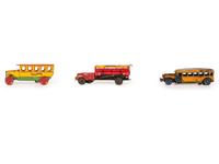 Five Tin Lithograph Vehicles