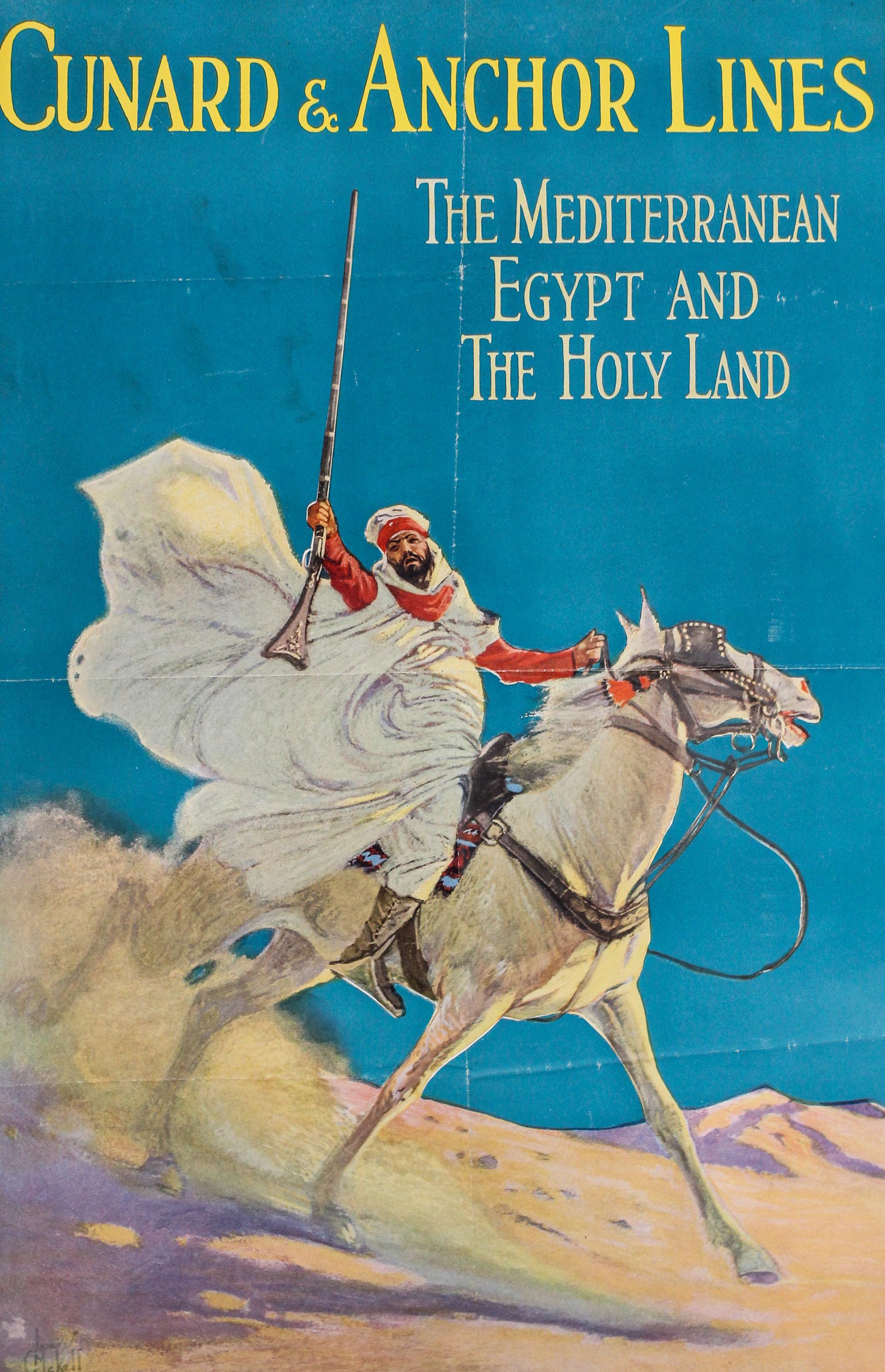 A Vintage Travel Poster Sheet: 25 x 16 1/2 inches.