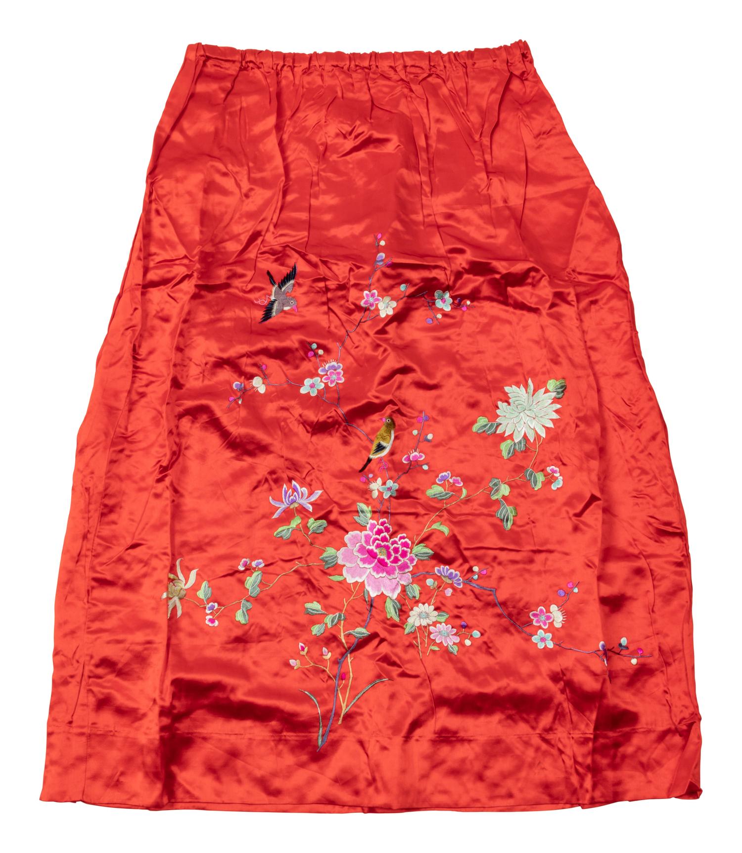 11 Chinese Embroidered and Woven Silk Clothing Articles