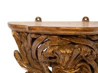 A Pair of Continental Giltwood Wall Brackets